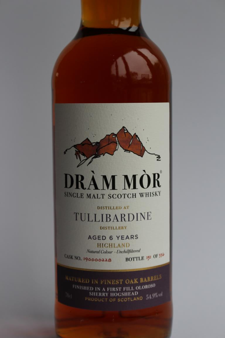 Dràm Mòr Tullibardine 6 Jahre 1st Fill Oloroso Finish | C.P.S. Score: 59,3